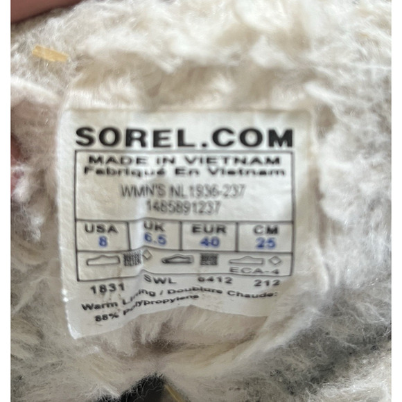 Sorel Women Tivoli II Black/Blue Plaid Waterproof Snow Boots 8 Winter Lined Warm - Picture 4 of 12